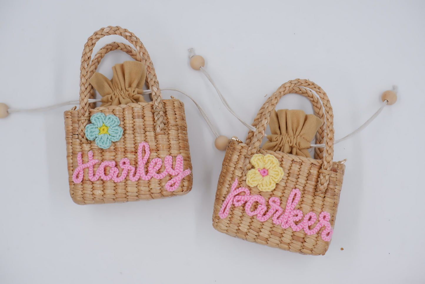 personalized girls purse flower girl gift