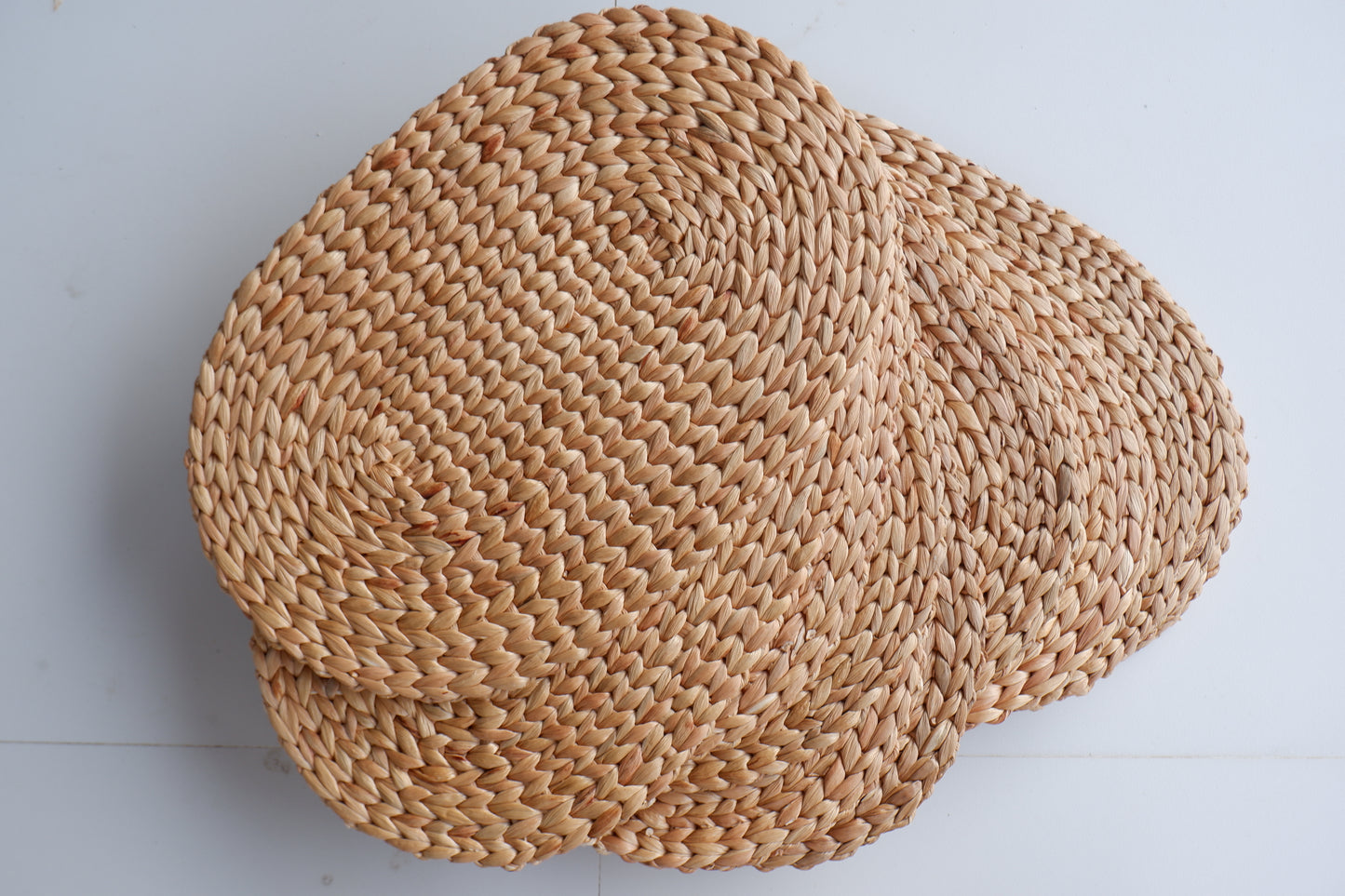 30*50cm) Set of 4, Set of 6, Oval Natural Placemats Set, Straw Wicker Placemats, Woven Placemats Rattan and Wicker, Water Hyacinth Placemats