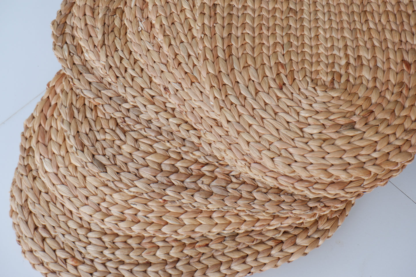 30*50cm) Set of 4, Set of 6, Oval Natural Placemats Set, Straw Wicker Placemats, Woven Placemats Rattan and Wicker, Water Hyacinth Placemats