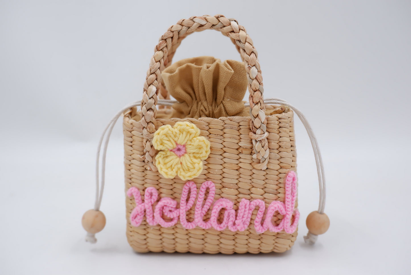 personalized flower girl basket girl purse