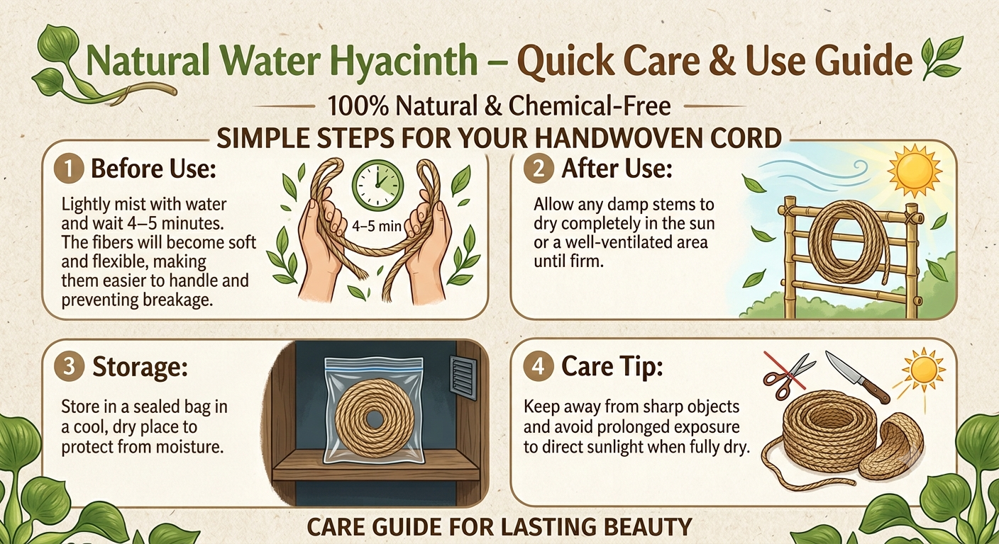 2mm water hyacinth cord