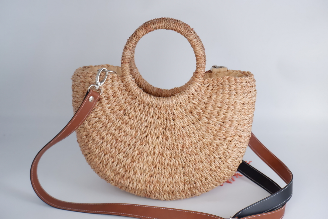 straw beach bag water hyacinth bag seagrass bag – nornorbag