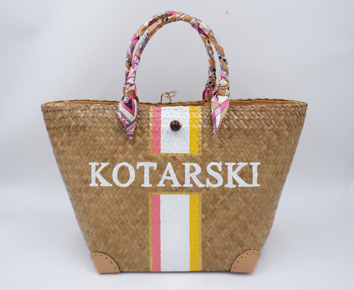 Monogram beach bag Bridal party gifts