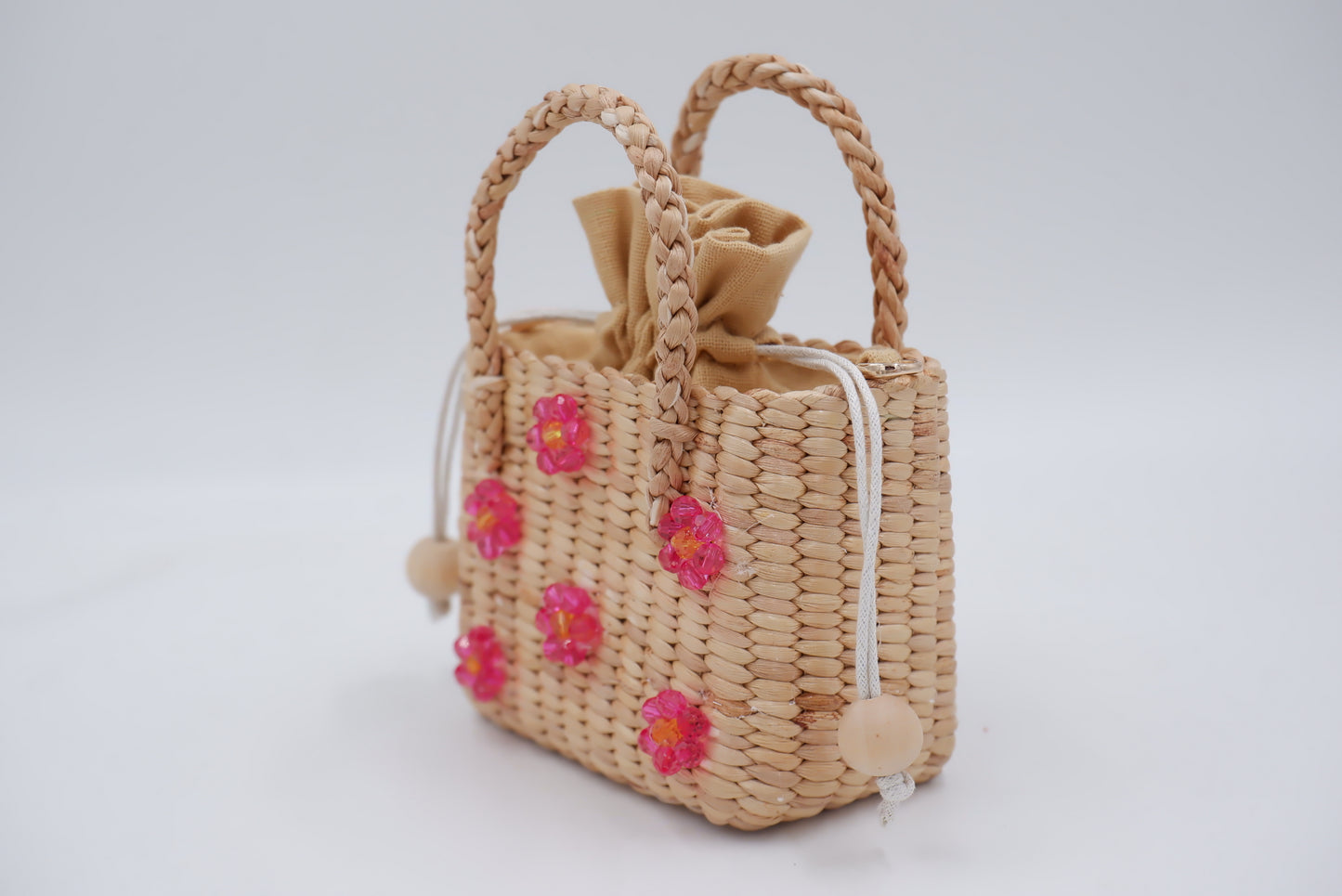 flower little girl purse