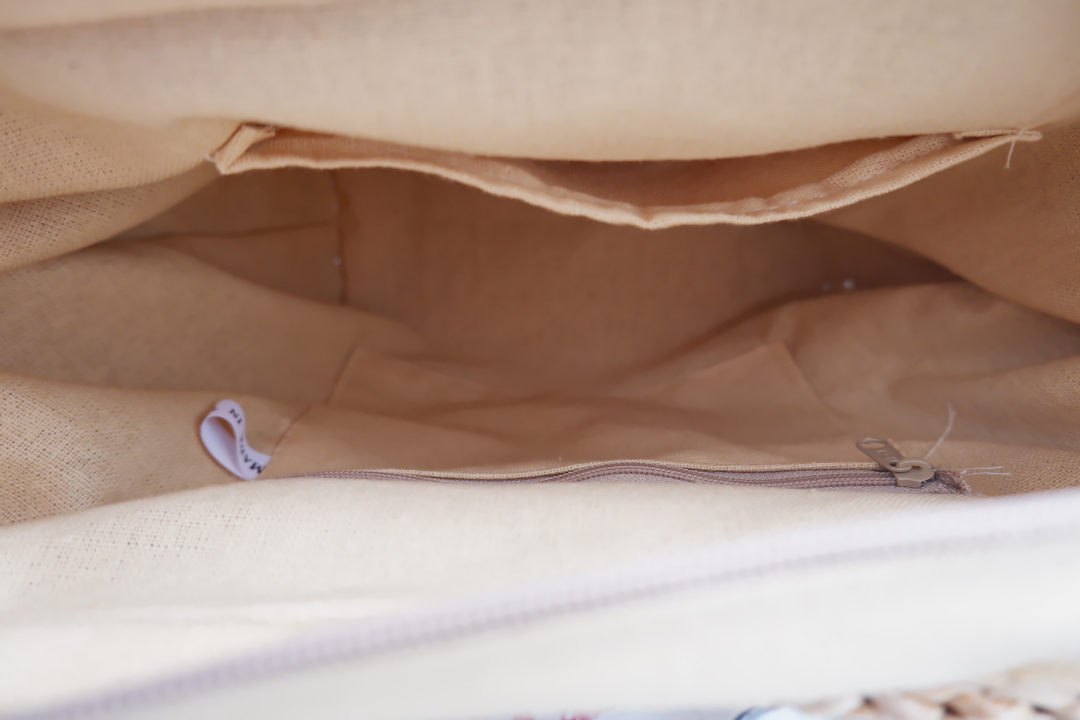straw tote bag with leather handles