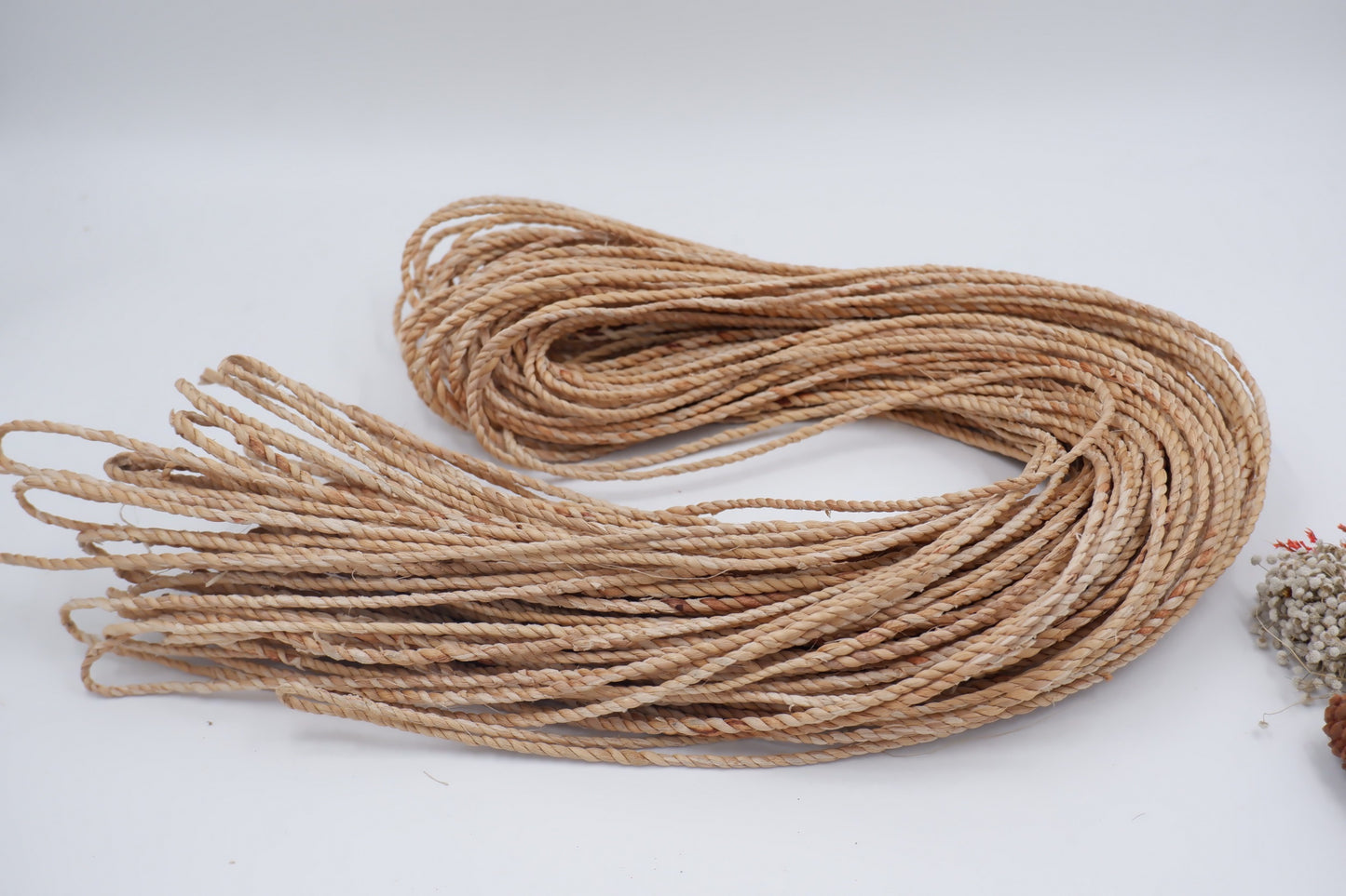 4mm Twisted Rope, natural water hyacinth rope, Decorating Weddings, Custom Rope, water hyacinth cord, Sea grass cord