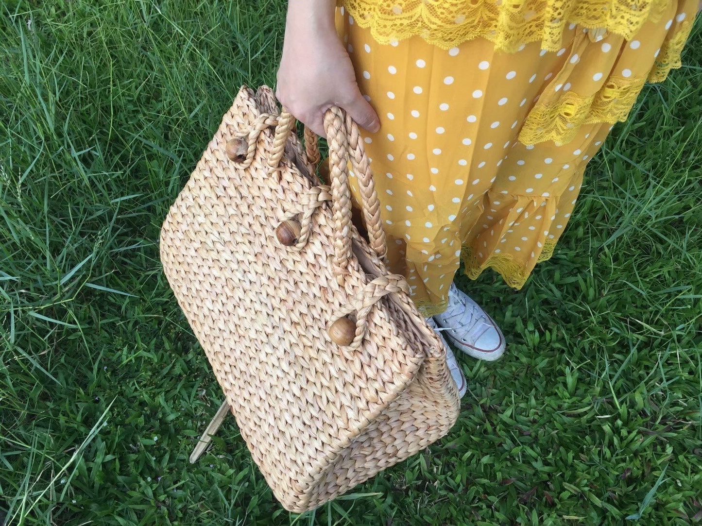 Large beach bag straw Basket
