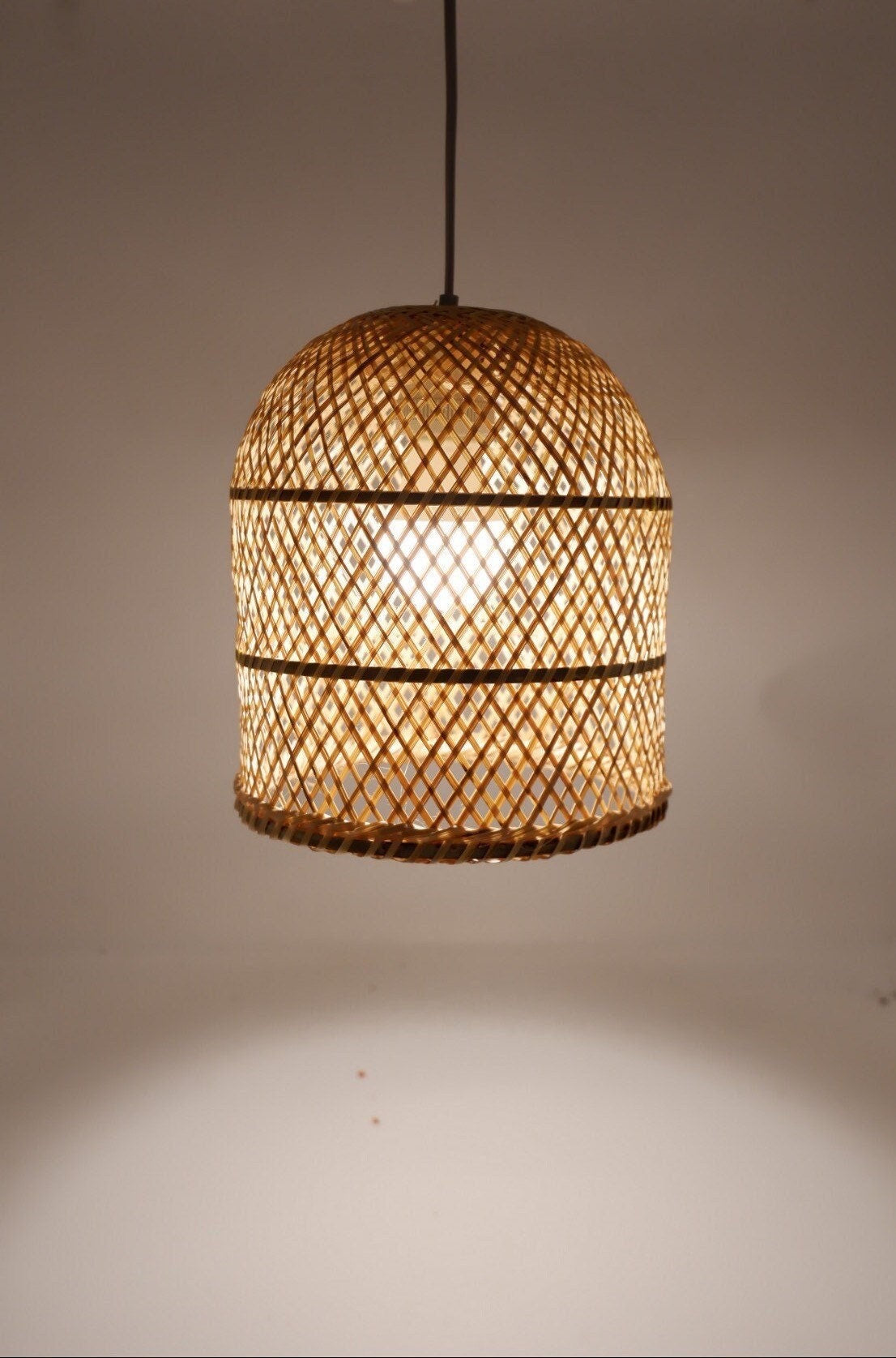 S size) Bamboo Pendant Light