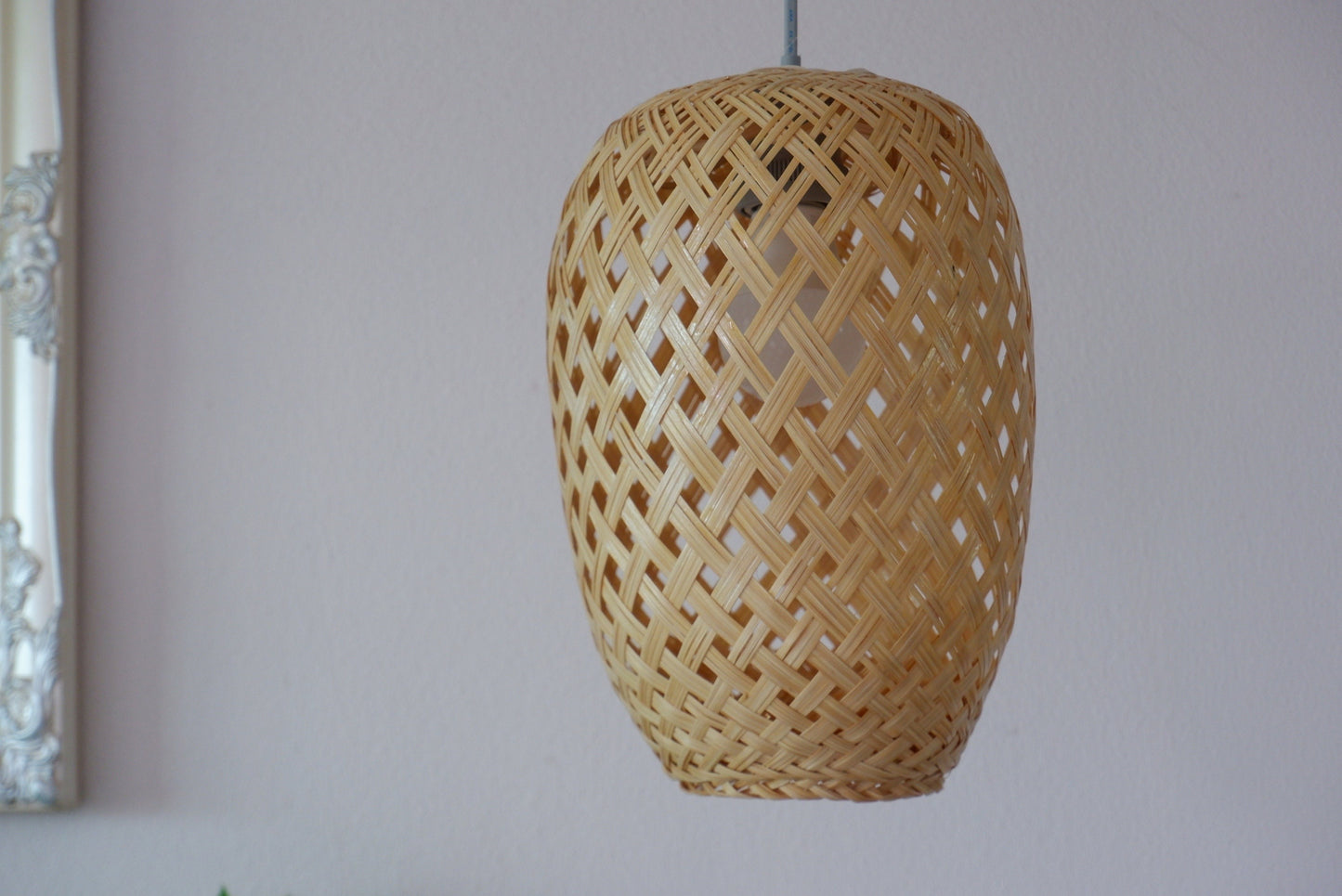 L size) Bamboo pendant light
