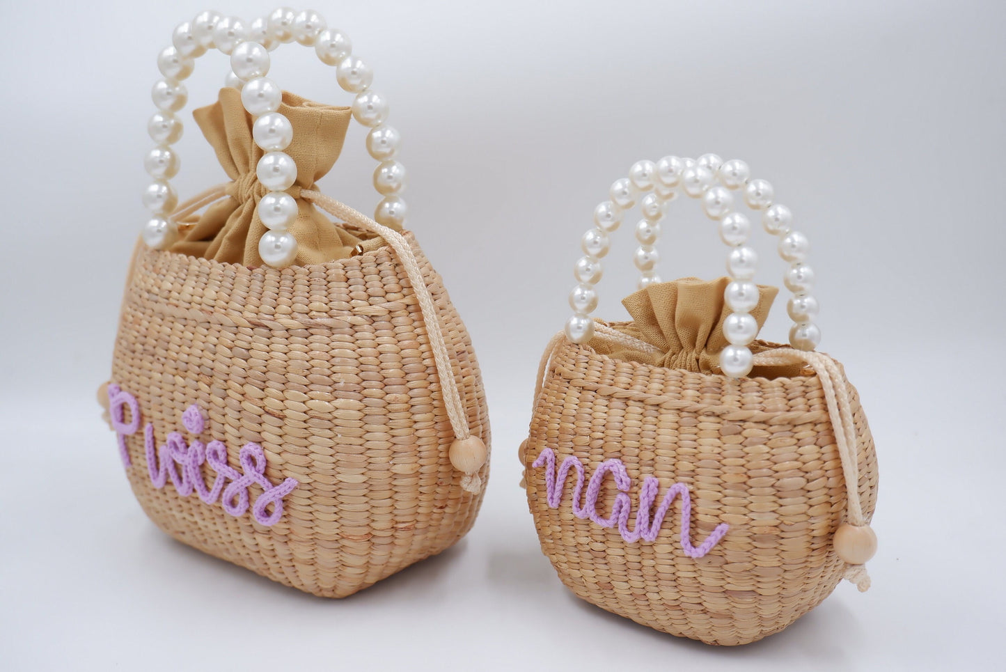 Personalised Mommy and Me Bags Pearl handbag