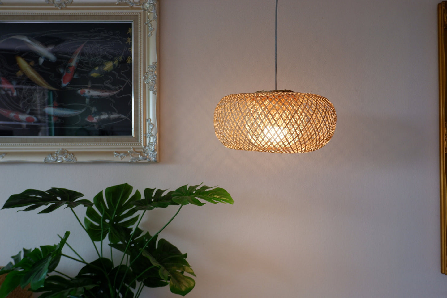 S Size) Bamboo Pendant Light