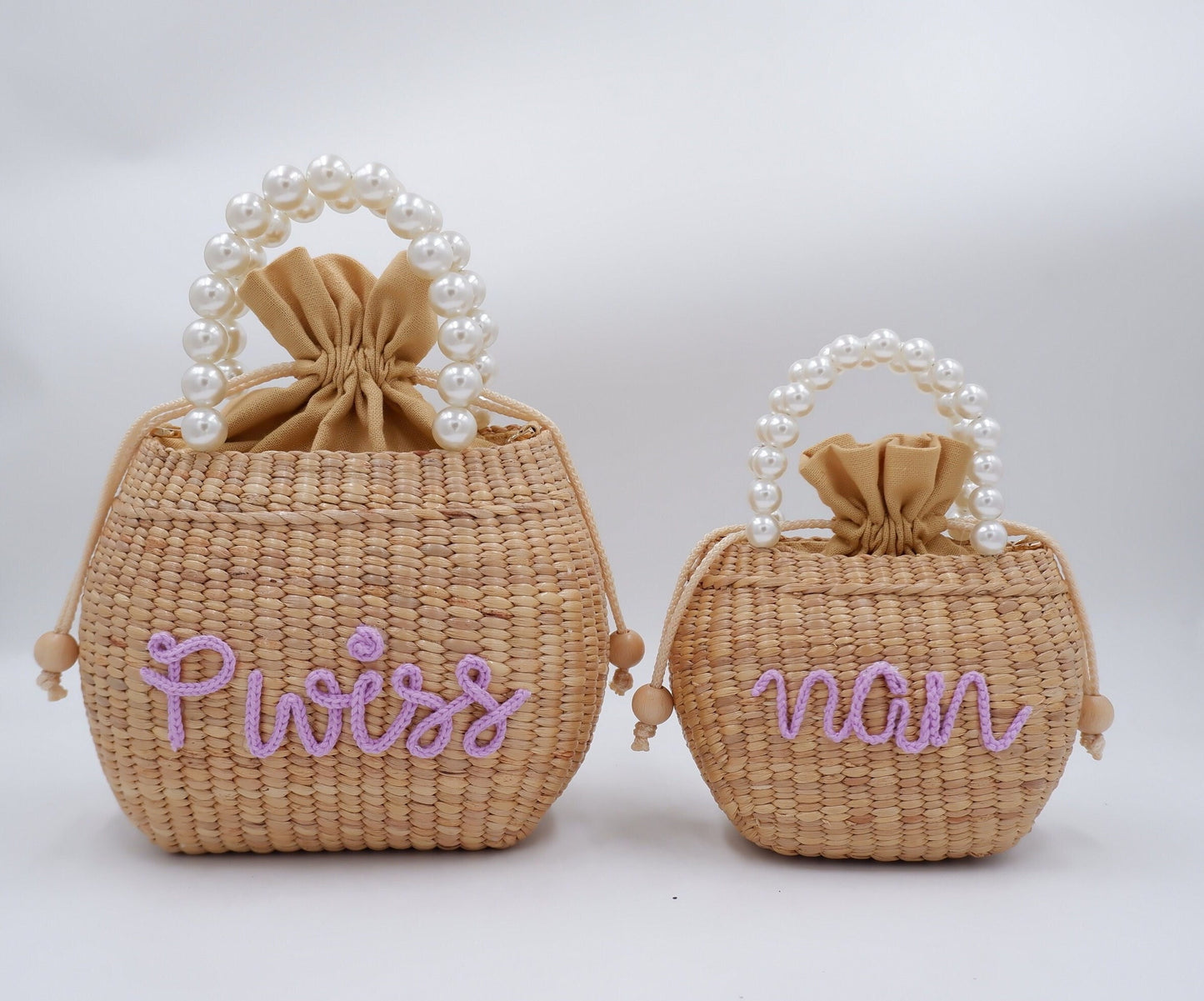 Personalised Mommy and Me Bags Pearl handbag