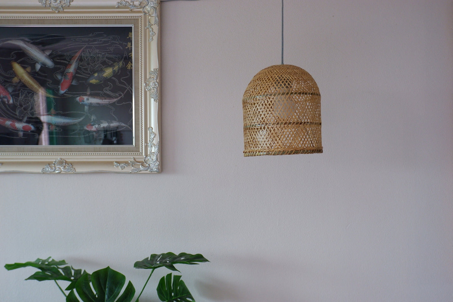 L size) Bamboo Pendant Light