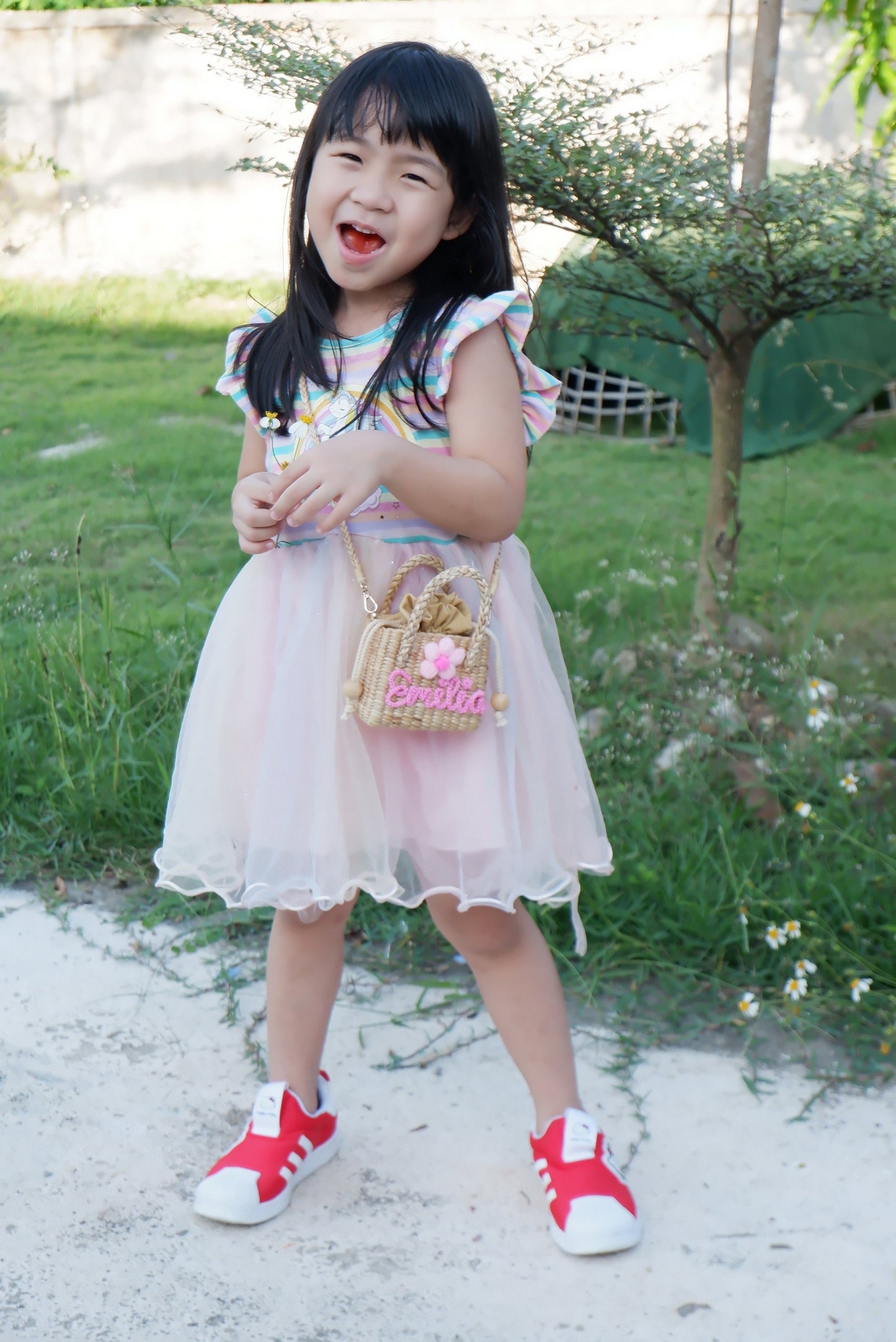 girls purse for kids straw bag for toddler little girl gifts
