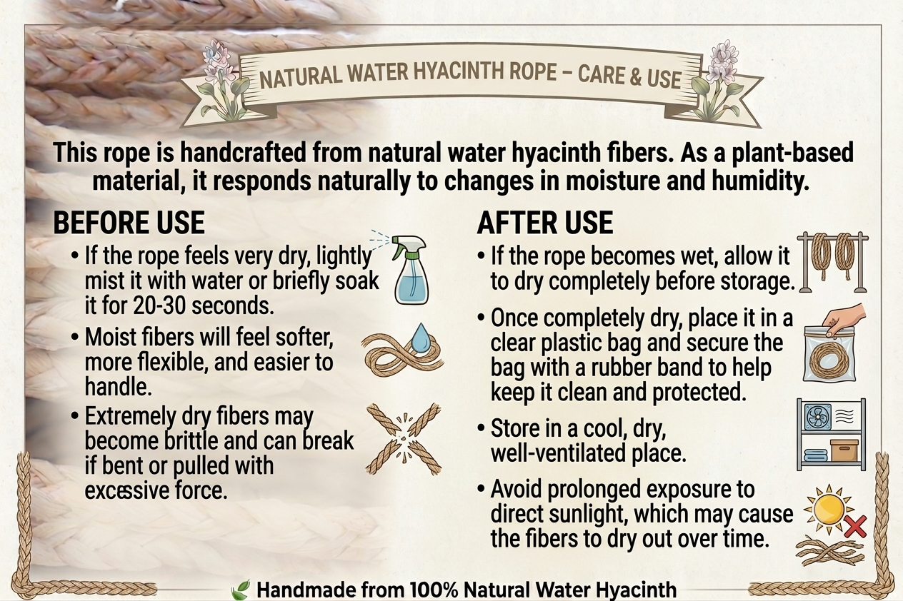 5mm water hyacinth rope