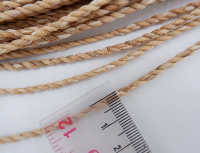 3mm natural water hyacinth rope