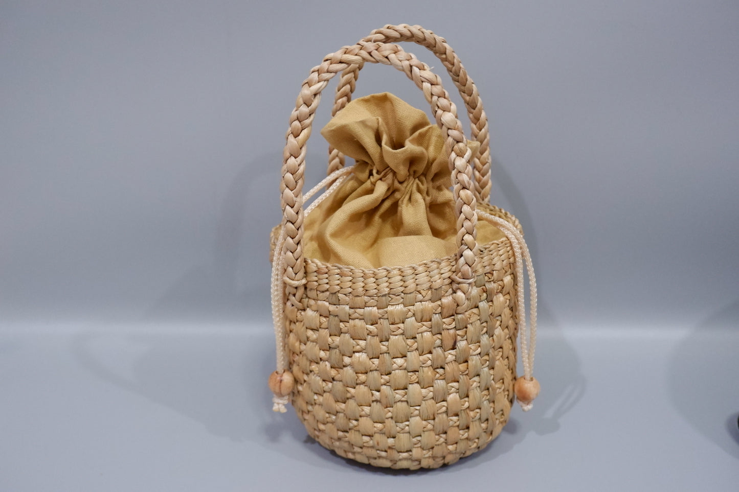 Handmade Water Hyacinth Woven Bag – Natural Boho Handbag for Women