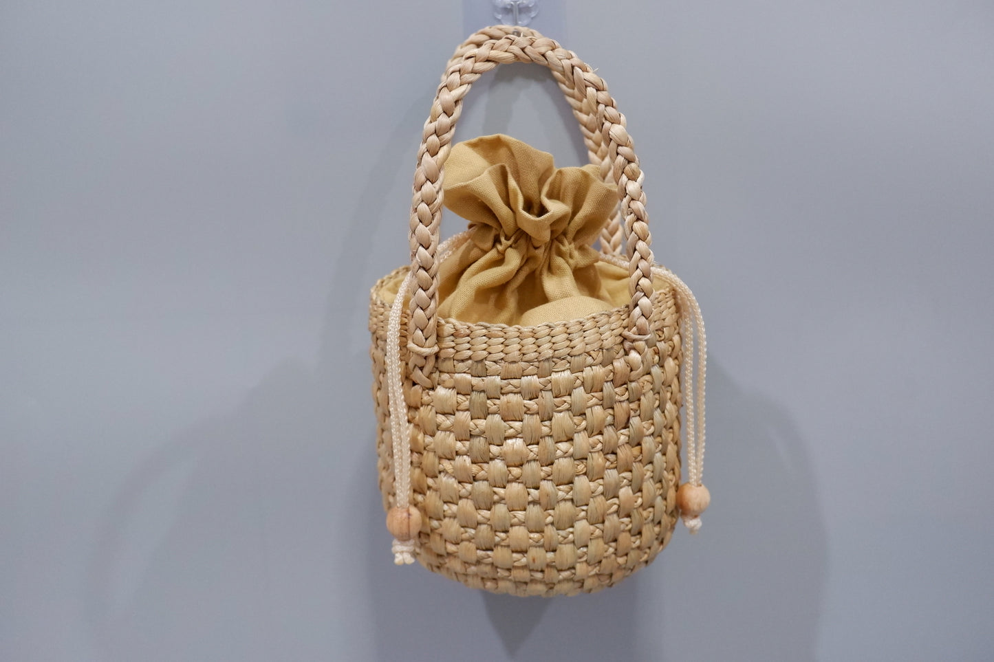 Handmade Water Hyacinth Woven Bag – Natural Boho Handbag for Women