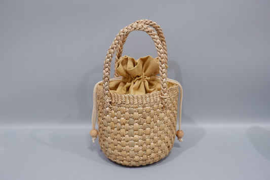 Handmade Water Hyacinth Woven Bag – Natural Boho Handbag for Women
