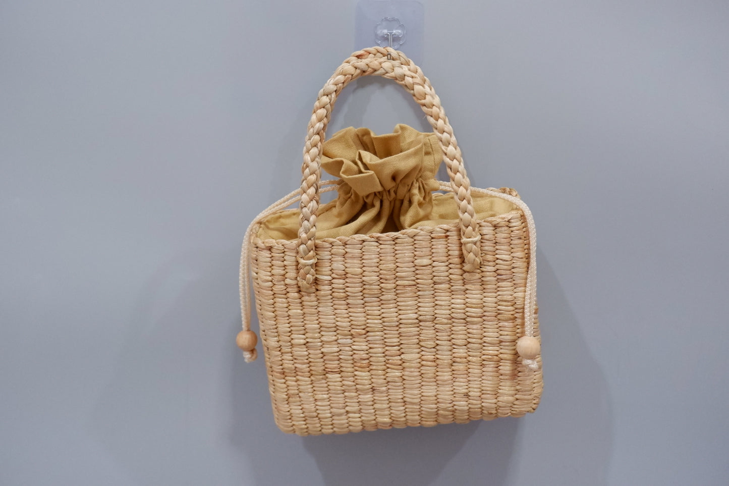 Handmade Water Hyacinth Bag | Natural Woven Boho Handbag for Women | Thai Handmade Purse