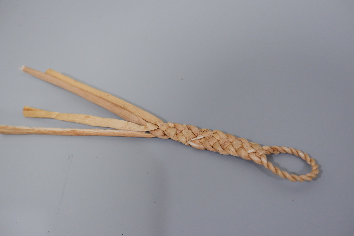 Handwoven Water Hyacinth Cat Wand Toy | Natural Pet Toy for Cats, Rabbits & Small Pets