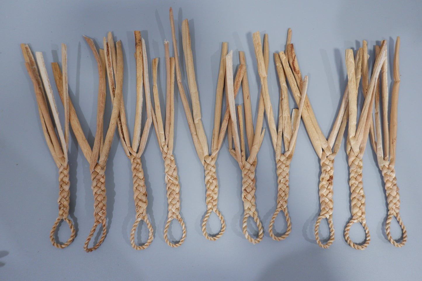Handwoven Water Hyacinth Cat Wand Toy | Natural Pet Toy for Cats, Rabbits & Small Pets