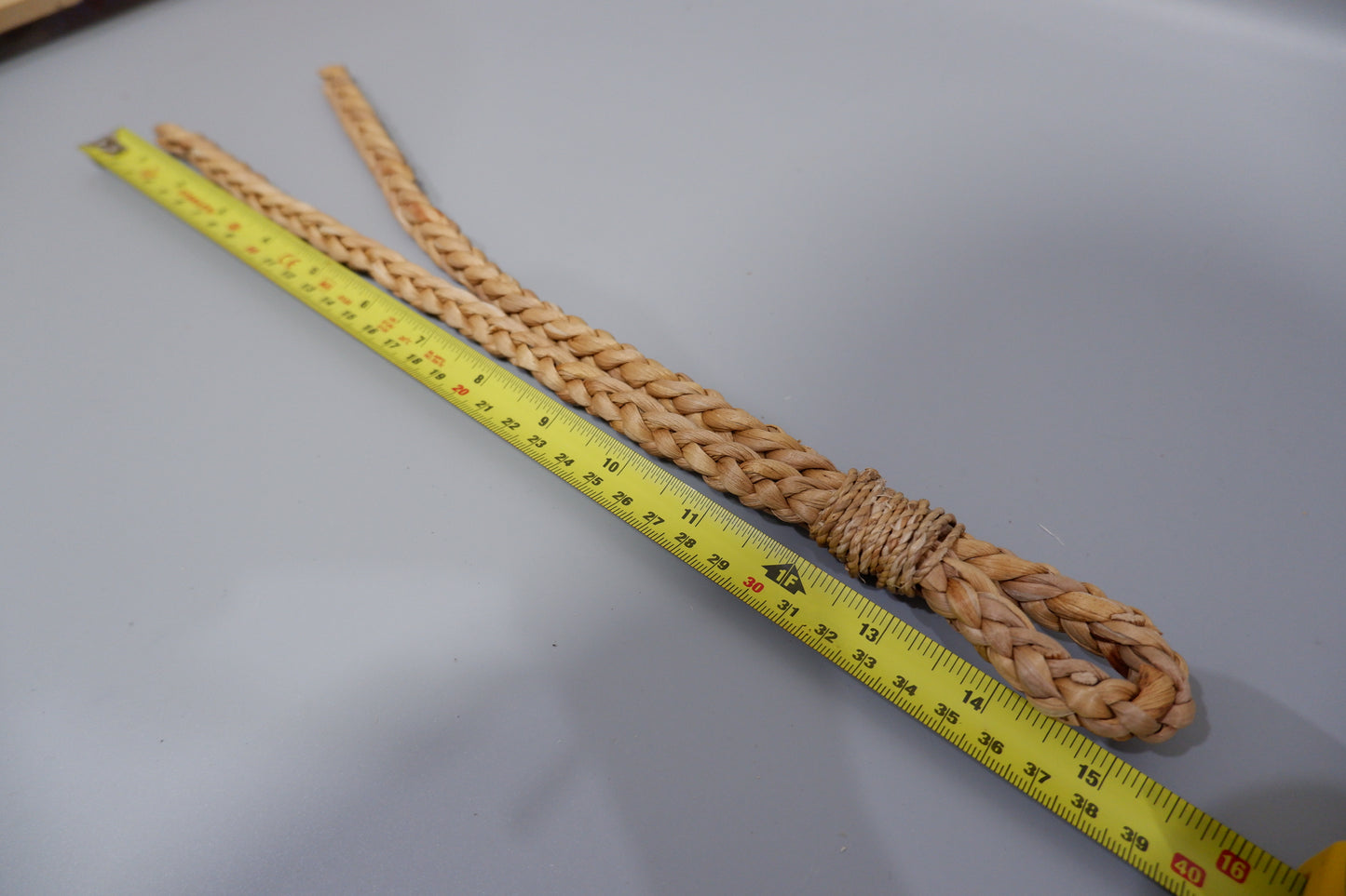 Handwoven Water Hyacinth Cat Wand Toy | Natural Pet Teaser