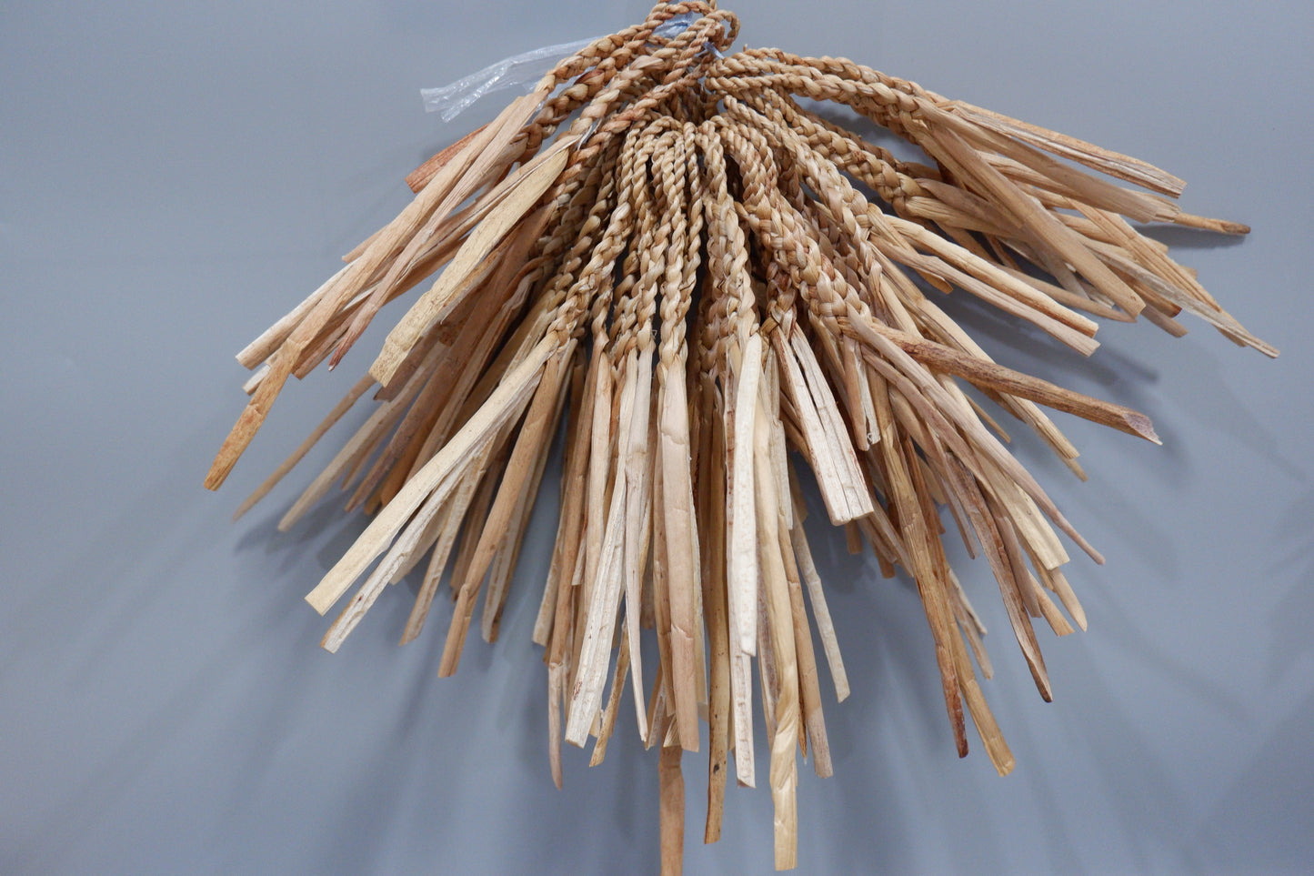Handwoven Water Hyacinth Cat Wand Toy | Natural Pet Toy for Cats, Rabbits & Small Pets