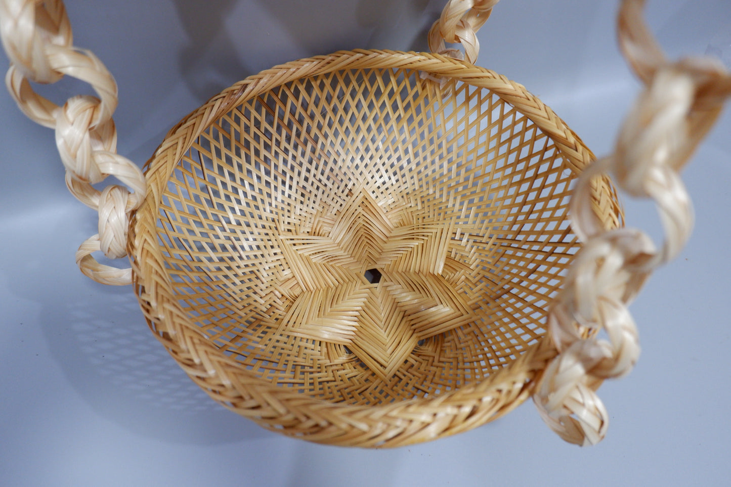 3 Tier Hanging Basket – Natural Woven Hanging Storage for Kitchen & Home