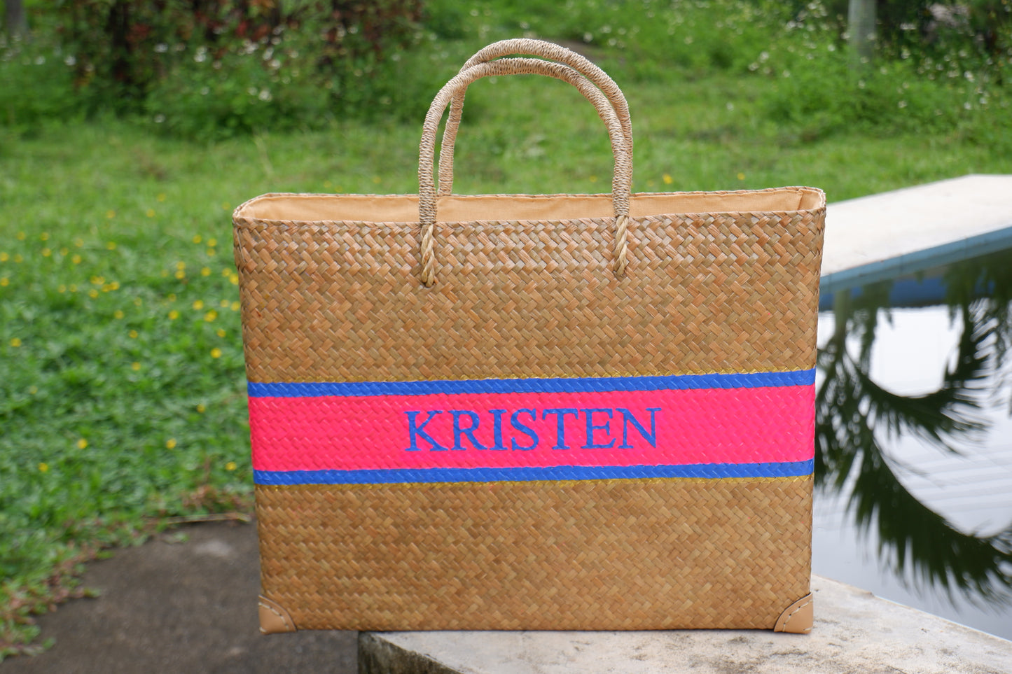 2Bags matching bag, mommy and me bag, monogram straw basket, personalized gifts, straw beach tote