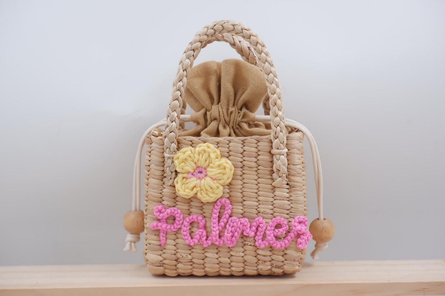 flower girls gift purse for kids straw bag for toddler little girl gifts