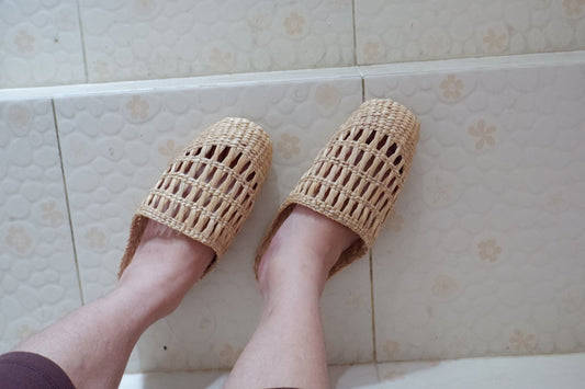 Handmade Water Hyacinth Slippers Eco-Friendly Spa, Beach & Resort Sandals