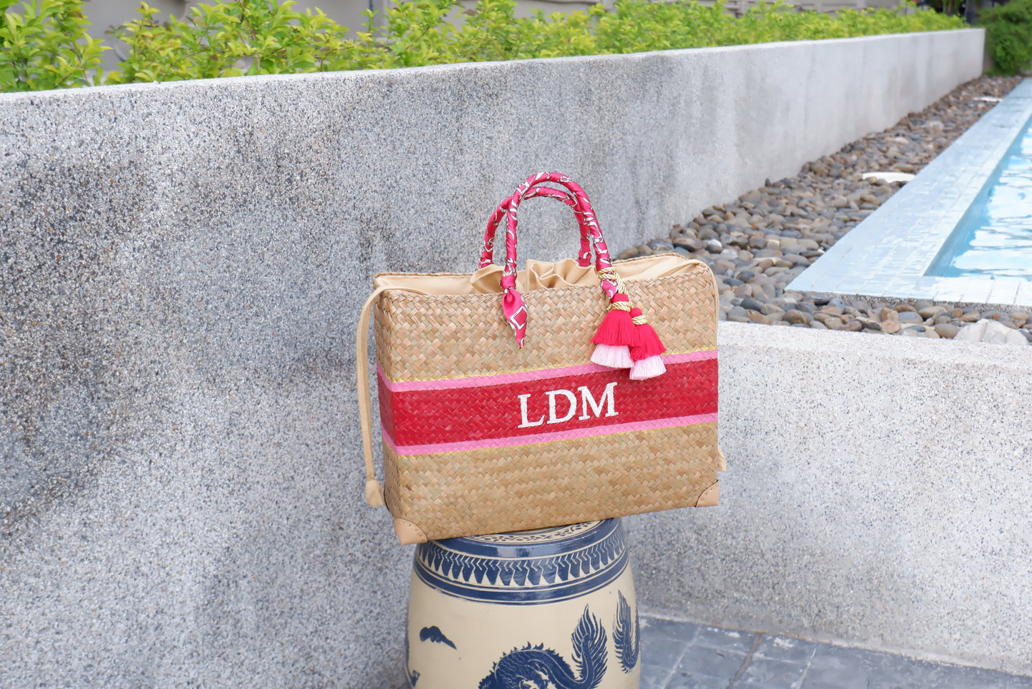 Straw Bag Monogram, Personalized gifts, Bridesmaid proposal