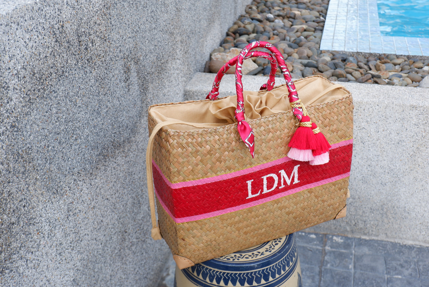 Straw Bag Monogram, Personalized gifts, Bridesmaid proposal