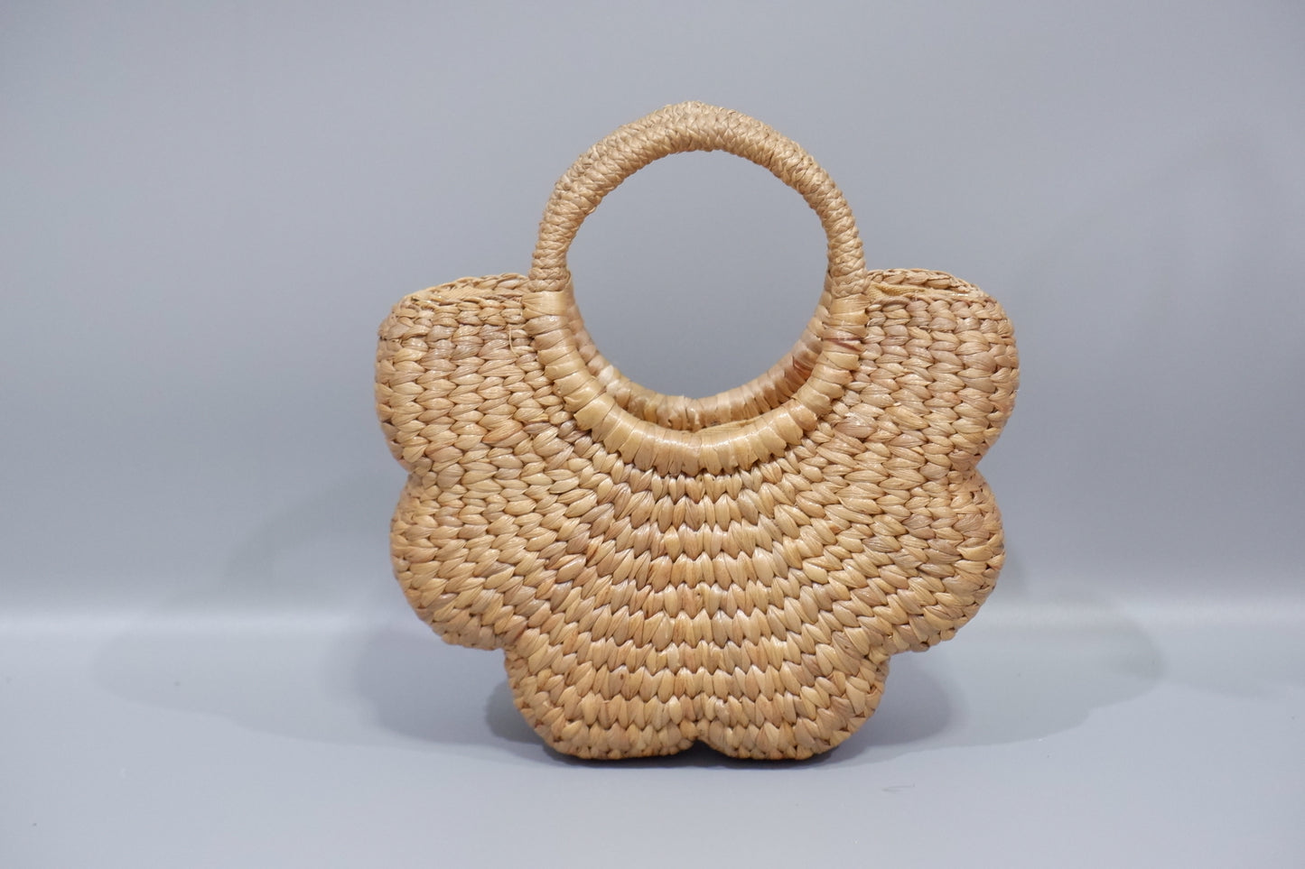 Handwoven Flower Straw Purse for Little Girl Bag