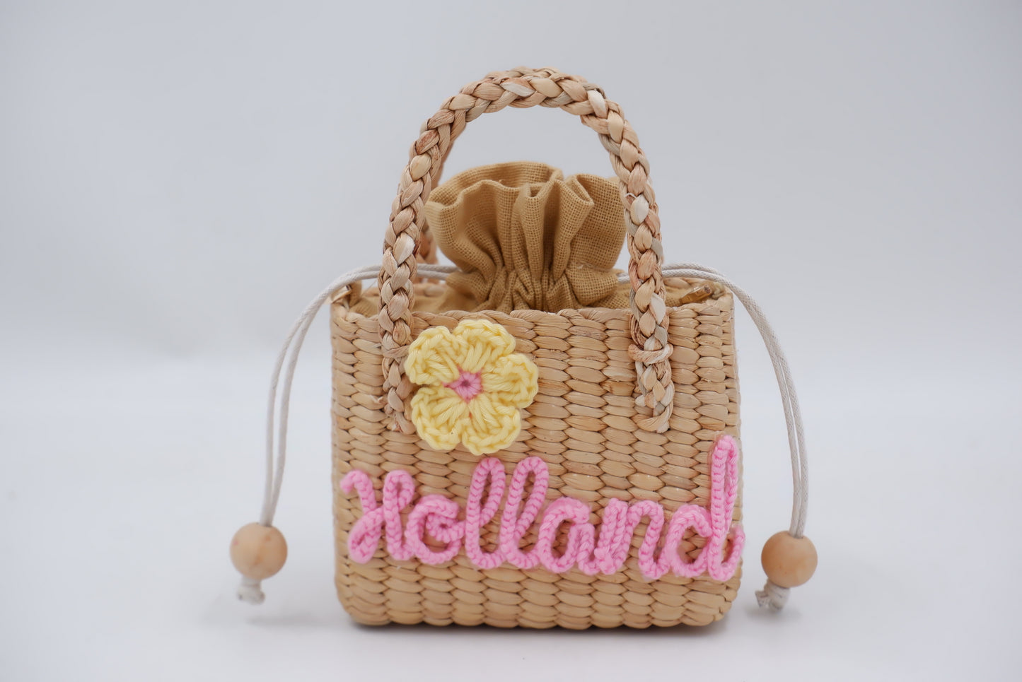 personalized flower girl basket girl purse