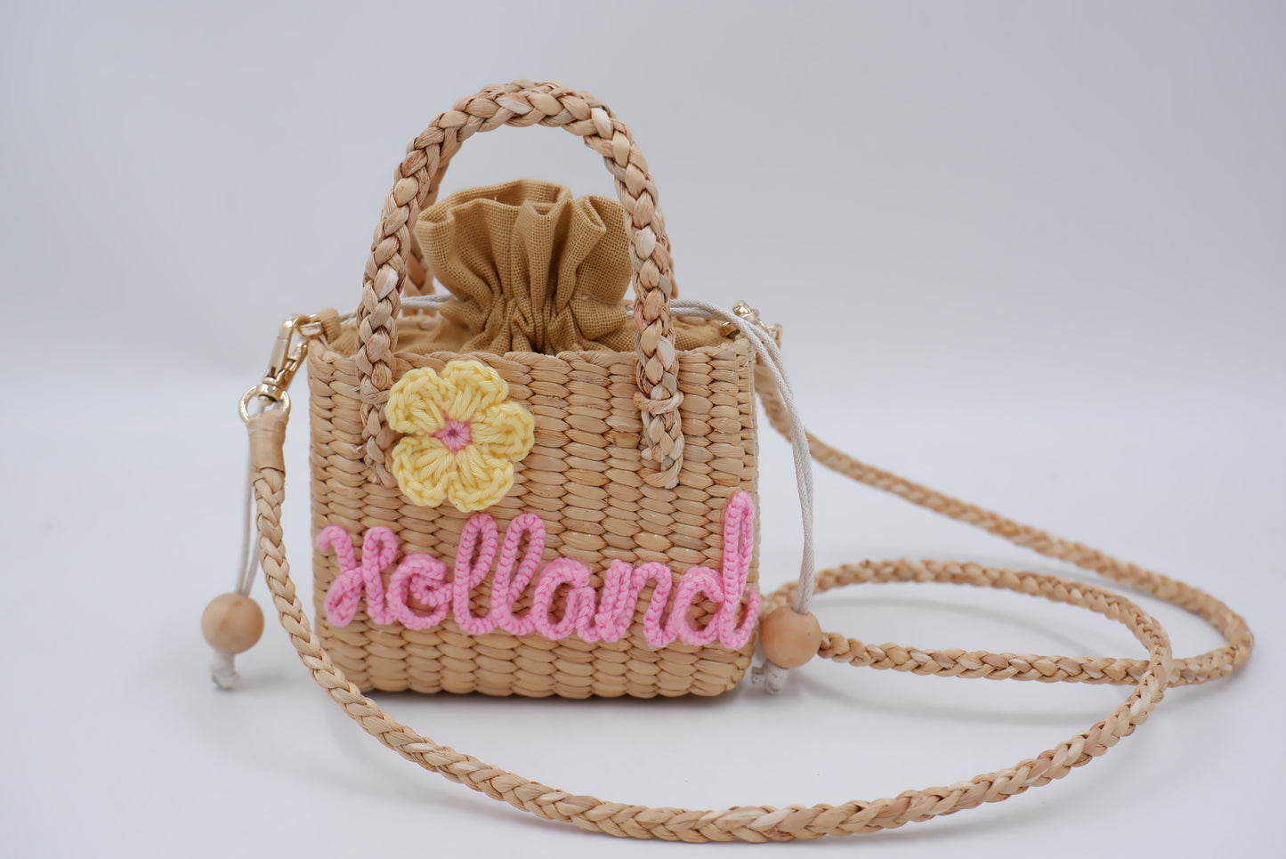 personalized flower girl basket girl purse