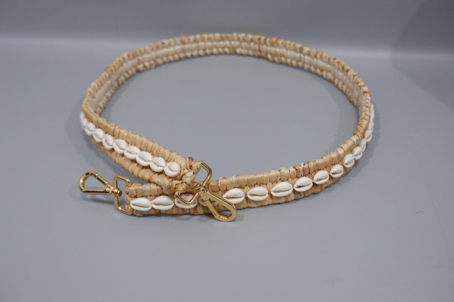 Handmade cowrie shell Crossbody Purse Strap