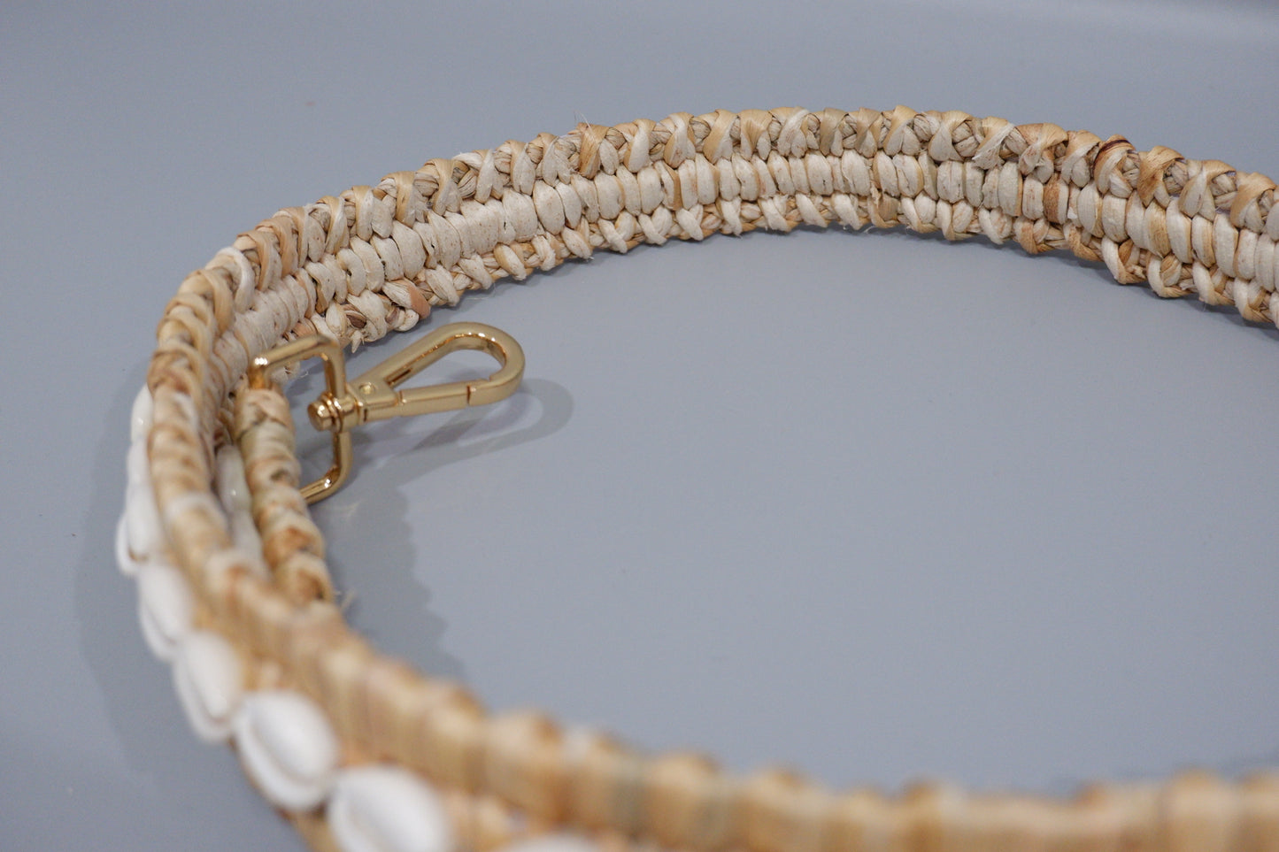 Handmade cowrie shell Crossbody Purse Strap