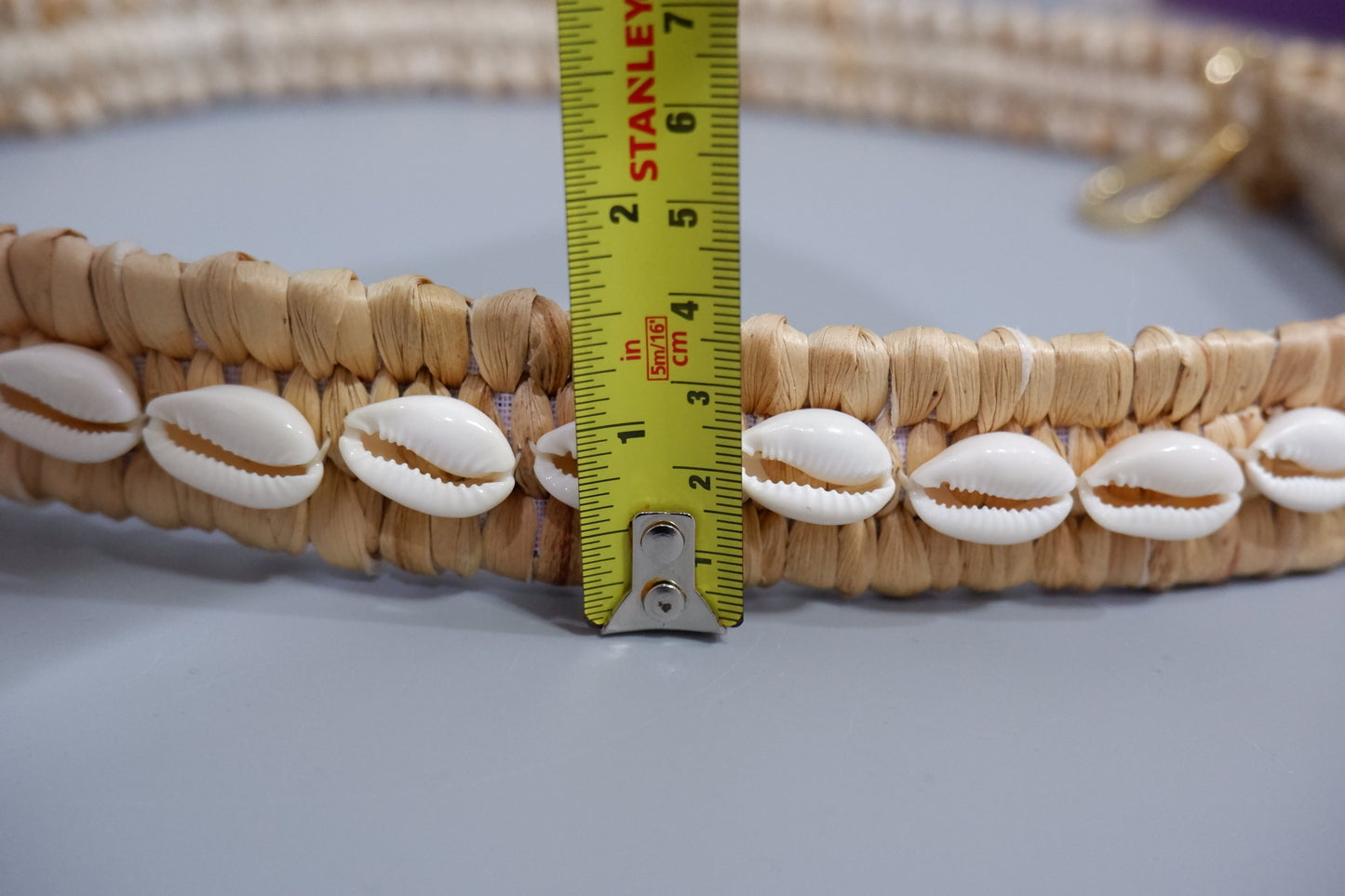 Handmade cowrie shell Crossbody Purse Strap