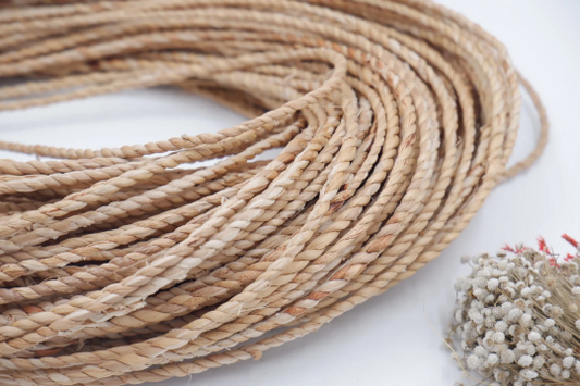 3mm-1bundle (75m) twisted water hyacinth cord, natural water hyacinth rope, twisted Rope, decorating weddings, braided rope lace