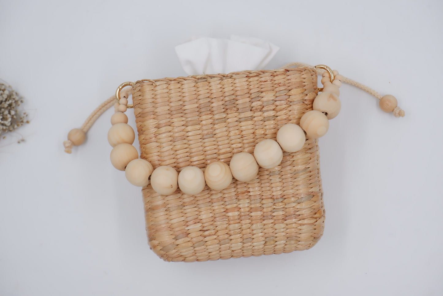 Beaded Straw Bag