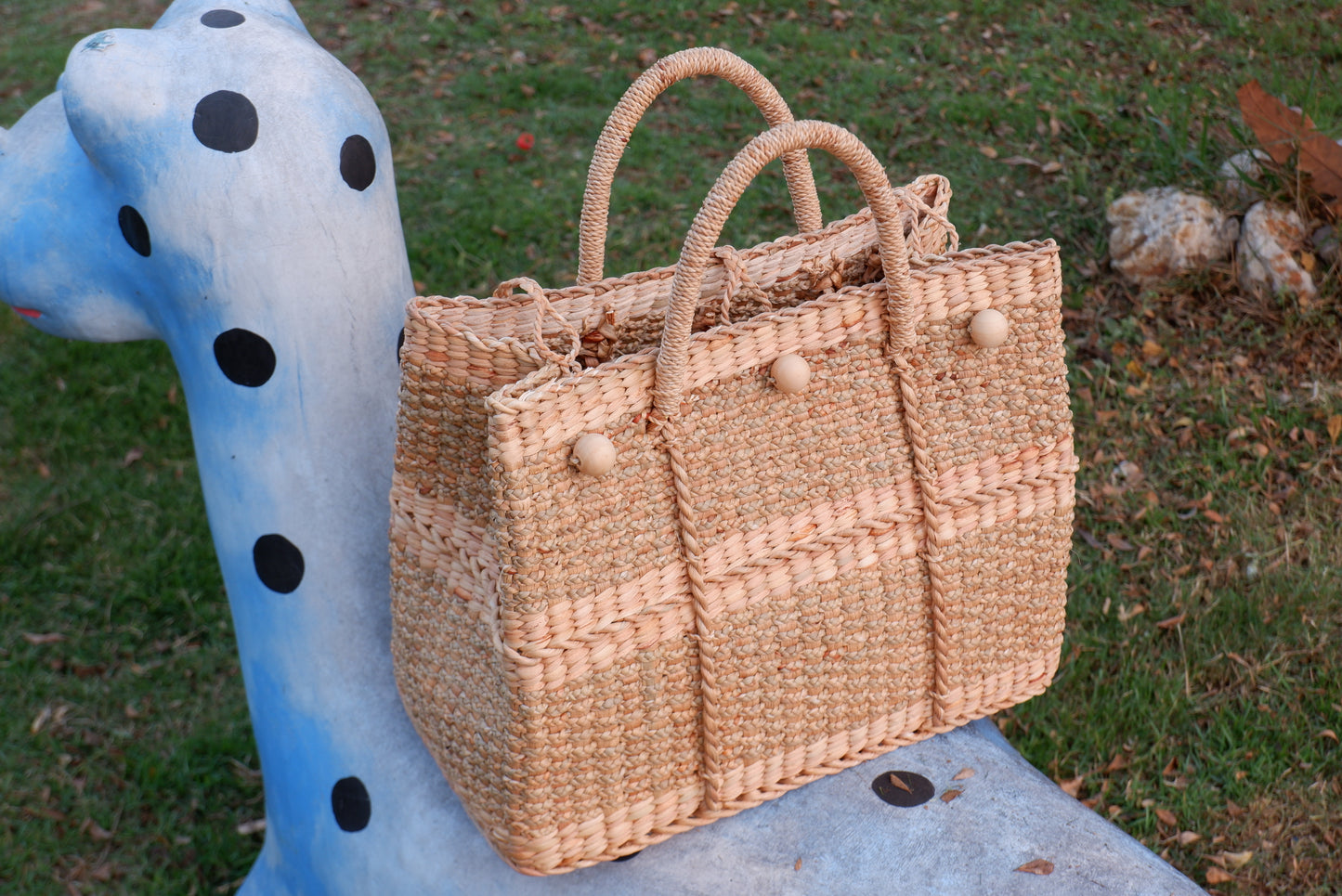 Vintage large beach bag