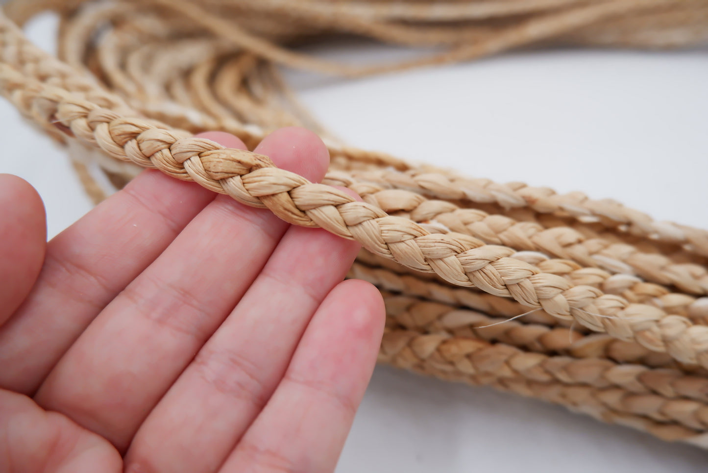 5mm braided rope, water hyacinth rope