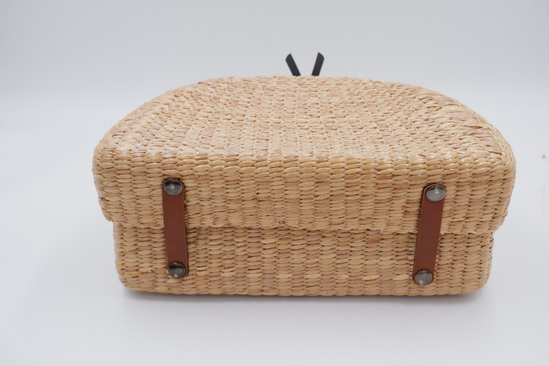 Rosewood Baha Mar FRENCH BASKET Bag, Woven Straw; Beach/Picnic Tote Purse