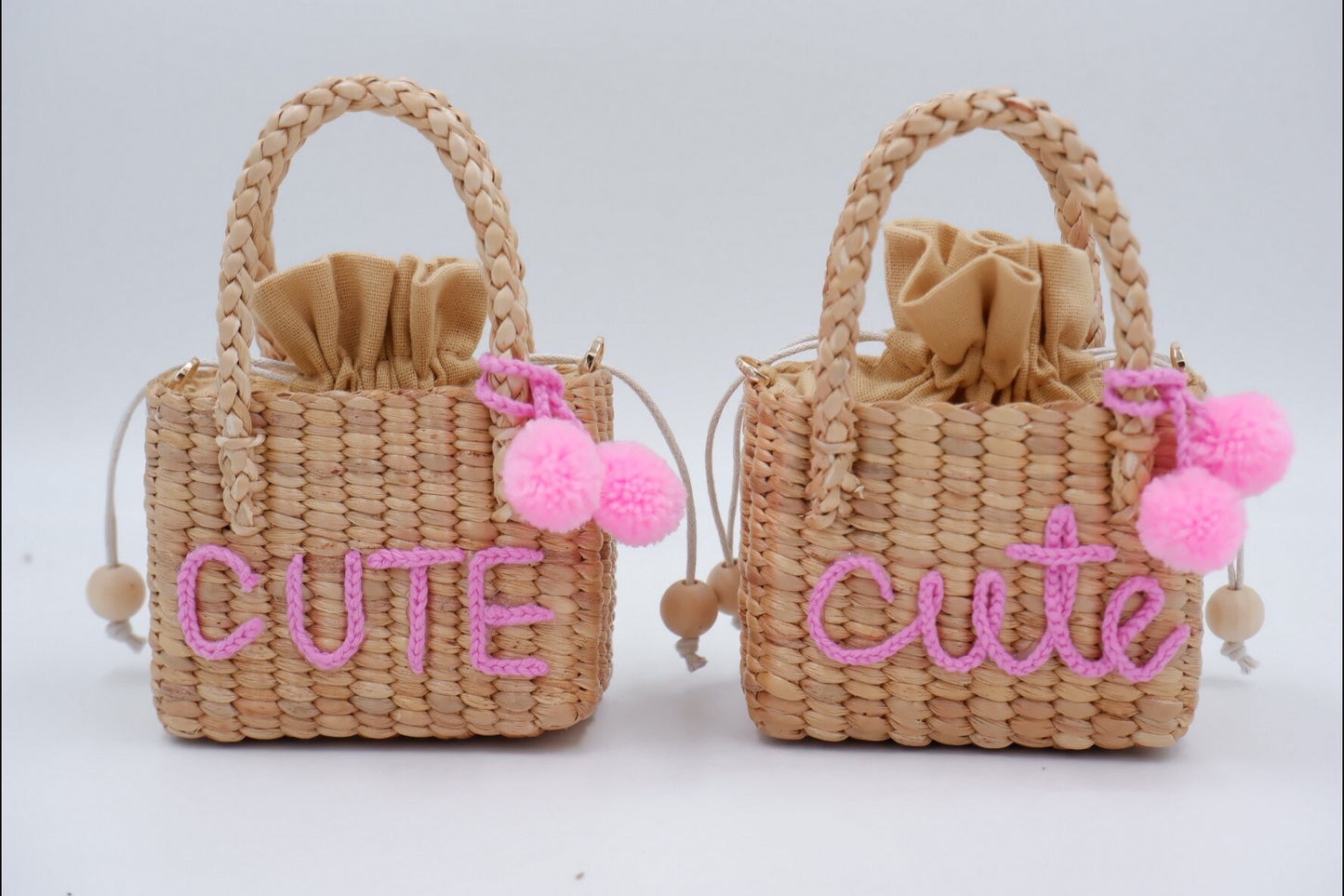 kids straw basket , seagrass bag , kids bag