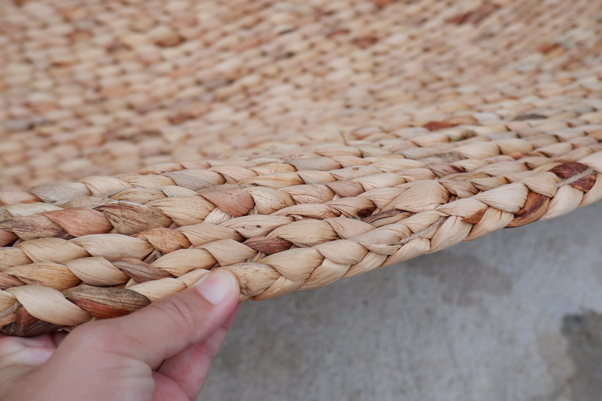 20mm braided rope, water hyacinth rope, seagrass rope, raffia rope ...