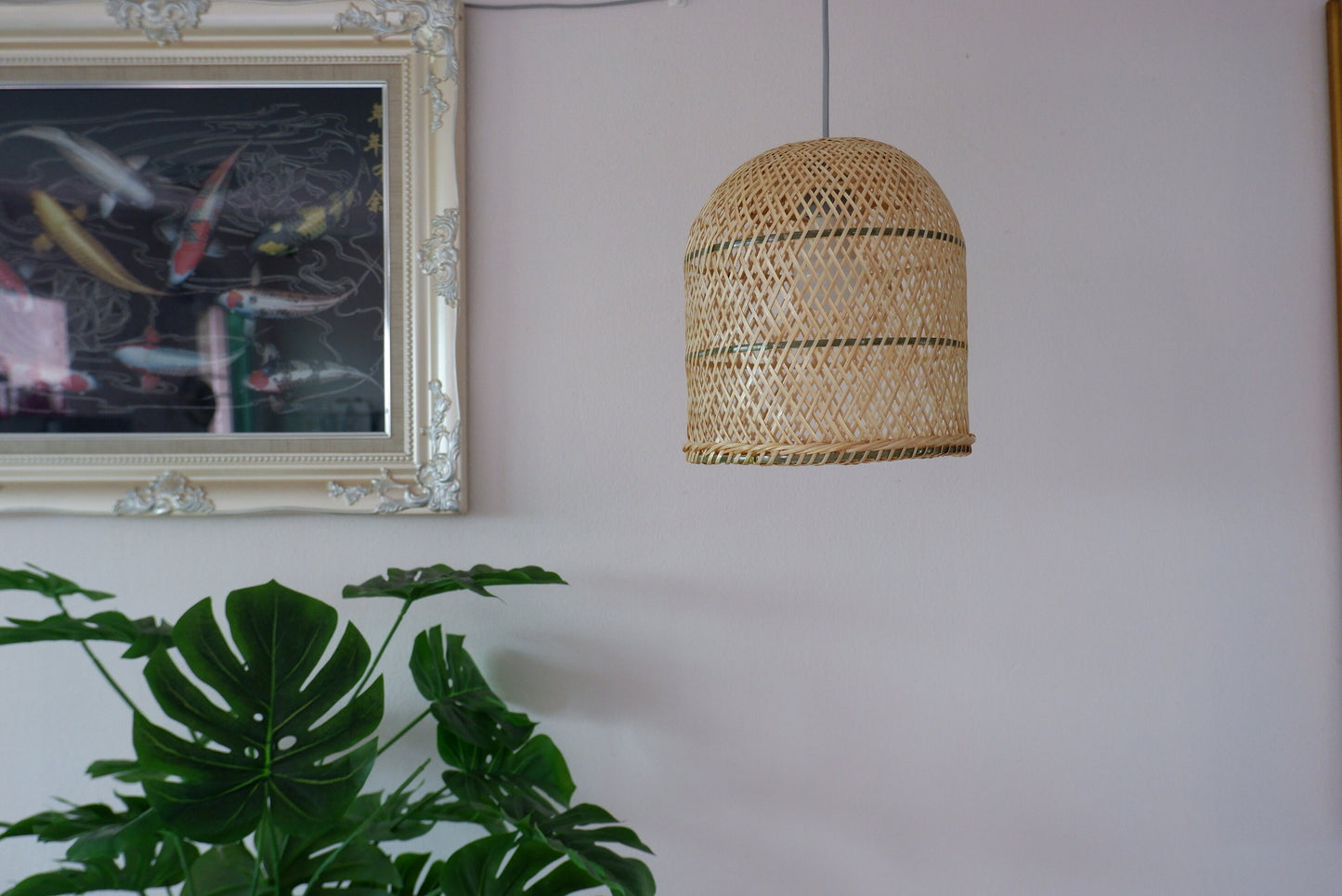 M size) Bamboo Pendant Light