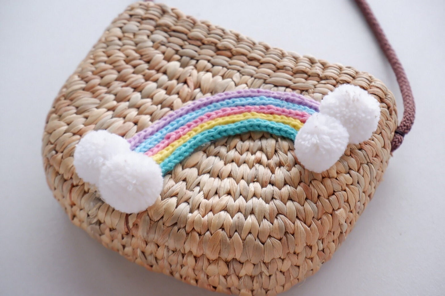 kids beach bag, rainbow crossbody bag