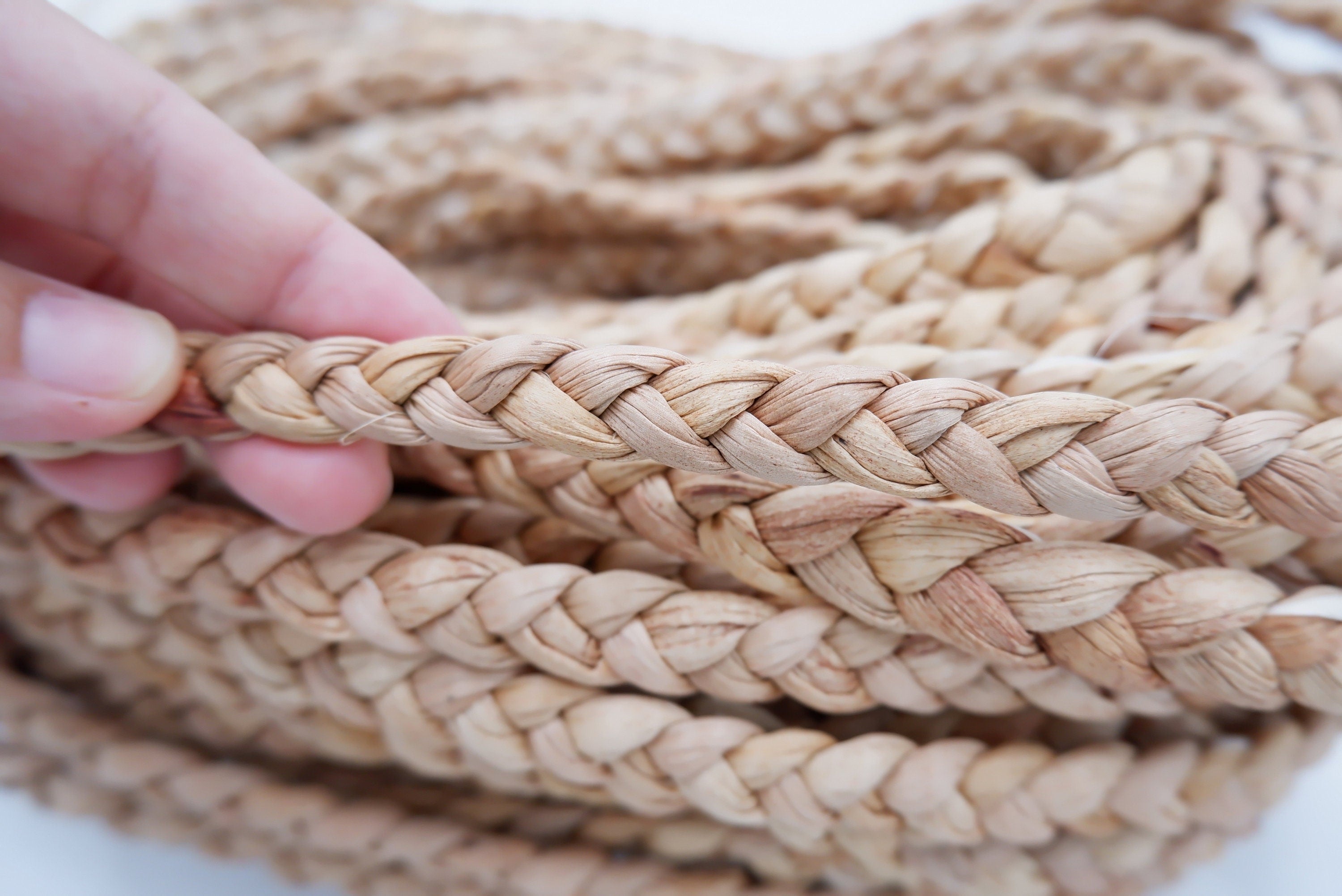 Hyacinth Rope 12mm water hyacinth rope, 1/2 inches seagrass rope, Braided Rope ...